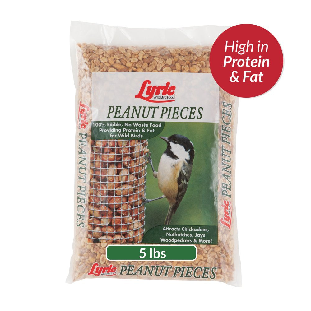 Lyric Peanut Pieces Wild Bird Seed - No Waste Bird Food - Attracts Colorful Songbirds - 5 Lb. Bag Animals & Pet Supplies > Pet Supplies > Bird Supplies > Bird Food Lebanon Seaboard Corporation   