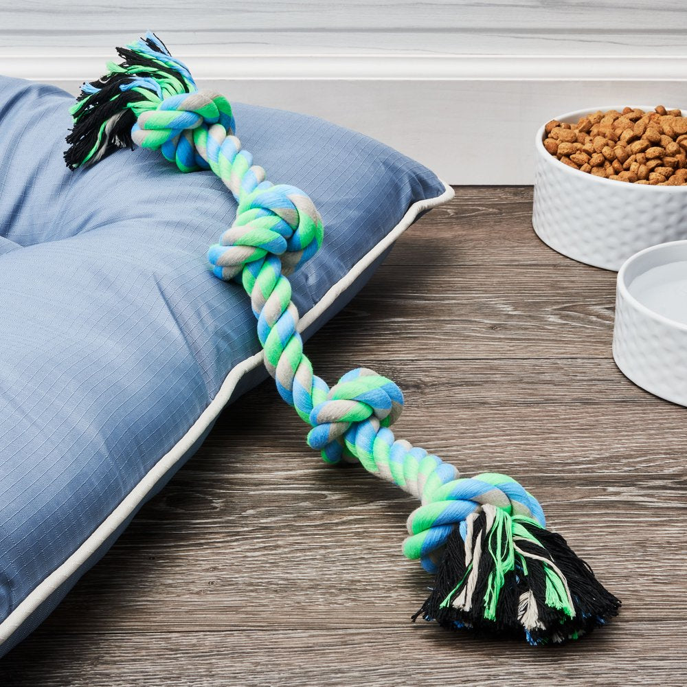 Vibrant Life Playful Buddy Large 4 Knot Rope Chew Toy Animals & Pet Supplies > Pet Supplies > Dog Supplies > Dog Toys Stout Stuff LLC   