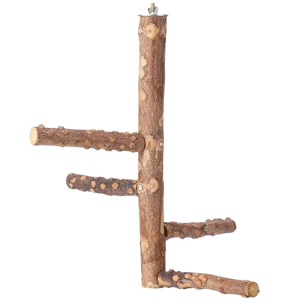 Bird Perch Nature Wood Branches Stand Toys in Bird Cage for 3 or 4 Small Medium Parrots Budgies Parakeet Cockatiels Lovebirds - M 10X25Cm Animals & Pet Supplies > Pet Supplies > Bird Supplies > Bird Cages & Stands Gazechimp   