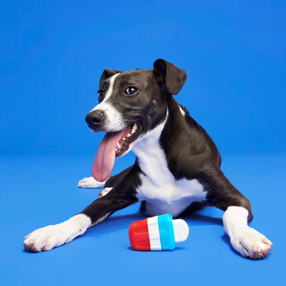 BARK Red White & Chew Pupsicle Super Chewer - Yankee Doodle Dog Toy, Vanilla Mint Scented, Small Dogs Animals & Pet Supplies > Pet Supplies > Dog Supplies > Dog Toys BARK   