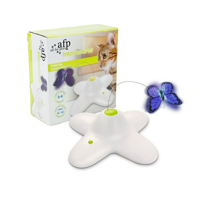 All for Paws Electric Interactive Flutter Bug Butterfly Cat Toy with Two Replacement, Battery Operated Animals & Pet Supplies > Pet Supplies > Cat Supplies > Cat Toys all for paws   