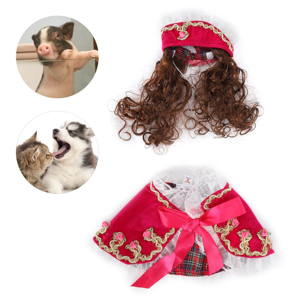 Cat Clothes, Cat Clothes for Cats Only Cat Costume for Puppies for Cats PF18 Rose Red S Animals &amp; Pet Supplies &gt; Pet Supplies &gt; Cat Supplies &gt; Cat Apparel LHCER   