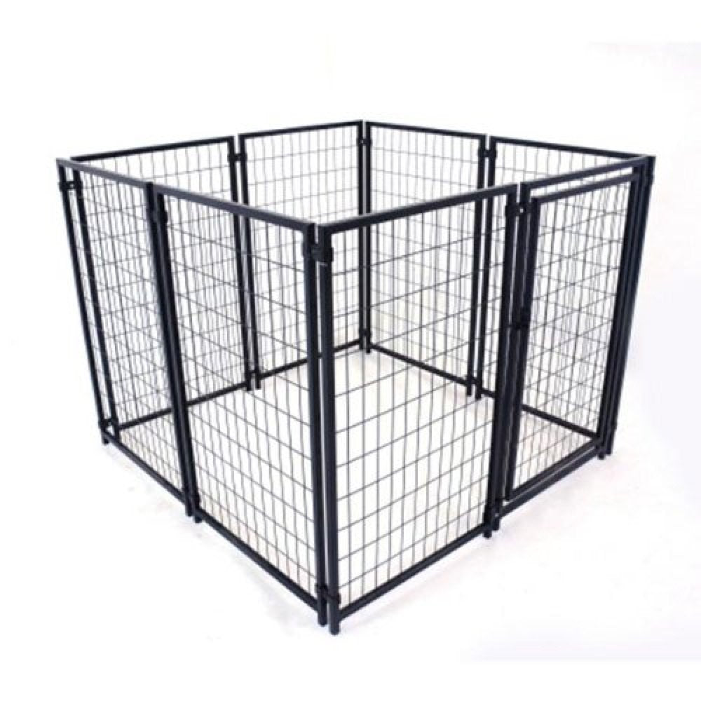 ALEKO DK5X5X4SQ Expandable Heavy Duty Pet Playpen Dog Kennel - 5 X 5 X 4 Feet Animals & Pet Supplies > Pet Supplies > Dog Supplies > Dog Kennels & Runs ALEKO   