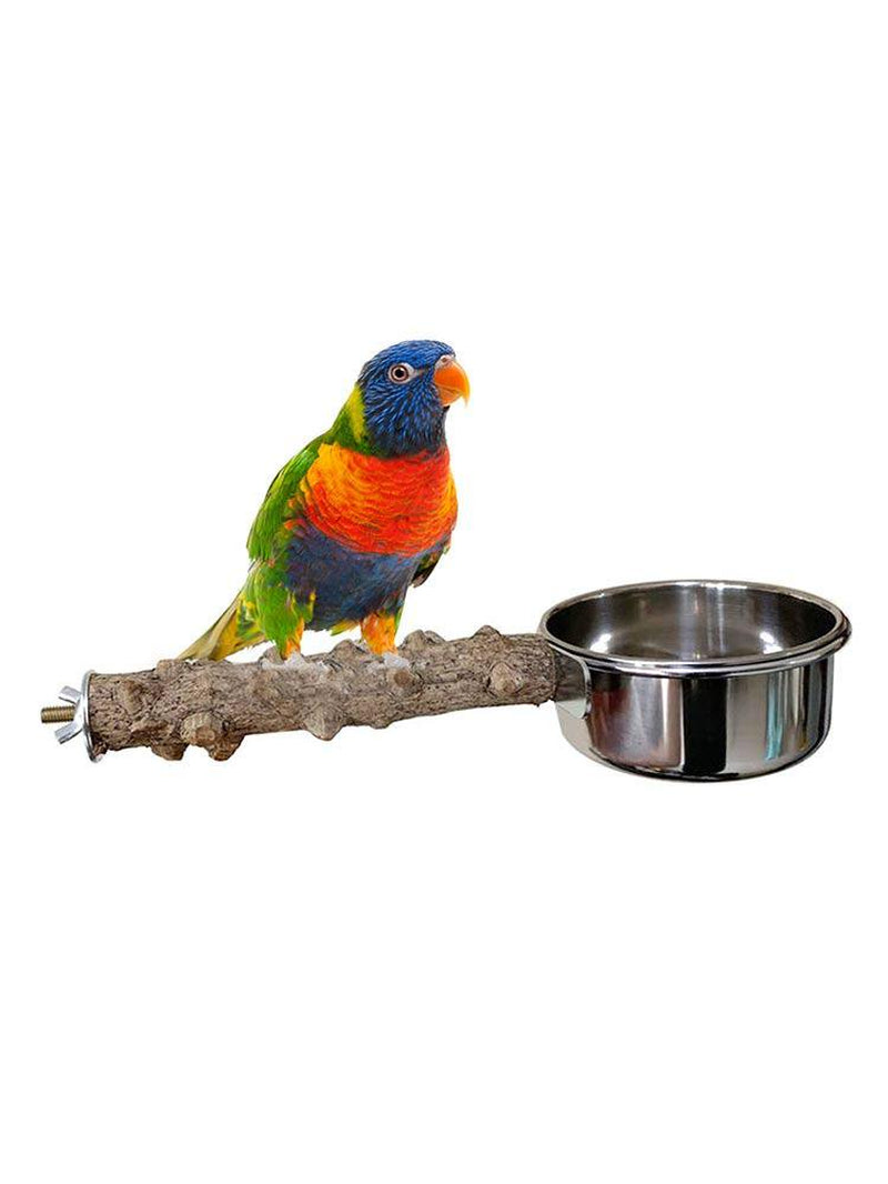 IMSHIE Bird Feeding Cups with Wooden Stand, Food Box Bowl Parrot Toy, Cage Accessories for Parrots, Budgerigars, Parakeets, Cockatiels, Lovebirds Everyday Animals & Pet Supplies > Pet Supplies > Bird Supplies > Bird Cages & Stands IMSHIE   