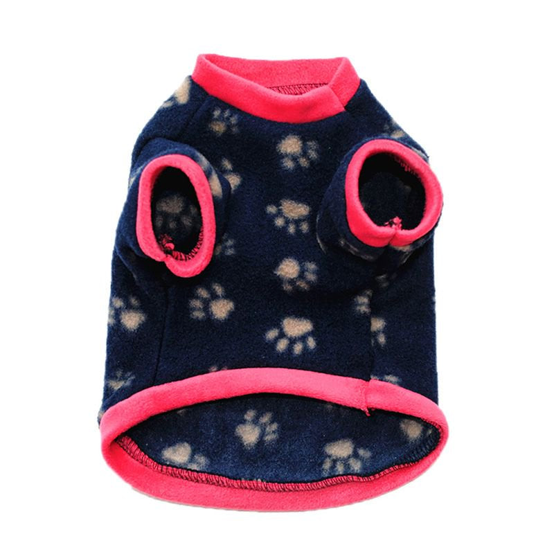 Pet Dog Fleece Coat, Soft Warm Dog Clothes, Skull Camouflage/Polka Dot/Leopard/Paw Printed/Striped Pullover Fleece Warm Jacket Costume for Doggy Cat Puppy Apparel,M Animals & Pet Supplies > Pet Supplies > Dog Supplies > Dog Apparel LINKABC   