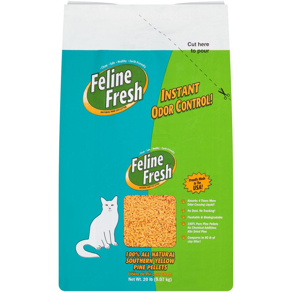 Feline Fresh Natural Pine Pellet Cat Litter 20 Pounds Animals & Pet Supplies > Pet Supplies > Cat Supplies > Cat Litter Fiber Resources   