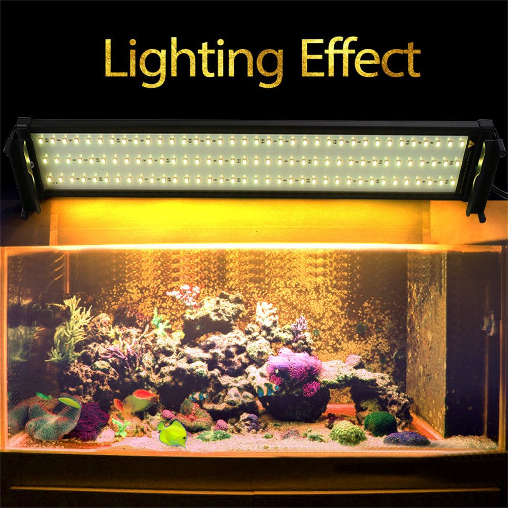 Aquarium Hood Lighting Color Changing Remote Controlled Dimmable LED Light for Aquarium/Fish Tank (28"--36")
