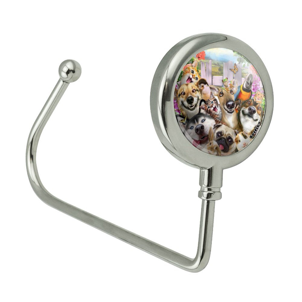 Pet Animals Selfie Dogs Cats Rabbit Hamster Guinea Pig Purse Bag Hanger Holder Hook Animals & Pet Supplies > Pet Supplies > Small Animal Supplies > Small Animal Food Graphics and More   