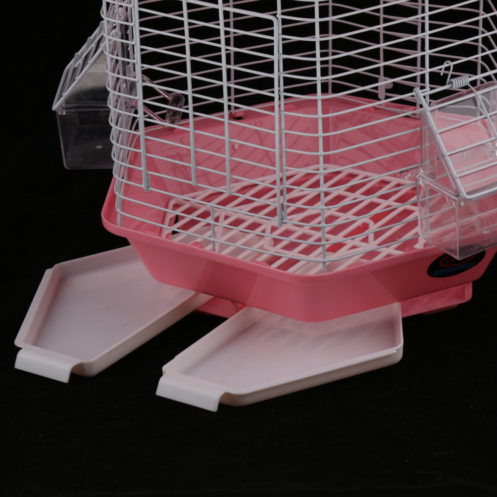 Classic Round/Square Bird Cage with Stand Finch Canary Cockatiel Parakeet Budgie Red Animals & Pet Supplies > Pet Supplies > Bird Supplies > Bird Cages & Stands HOMYL   