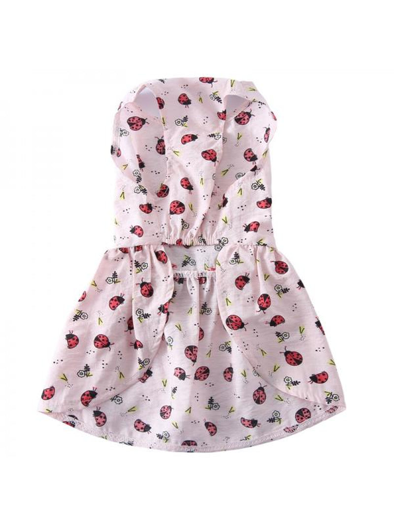 Flower Dog Dress for Pet Colorful Flower Print Clothes Birthday Party Doggie Sundress Puppy Clothes Animals & Pet Supplies > Pet Supplies > Dog Supplies > Dog Apparel Jongmart   