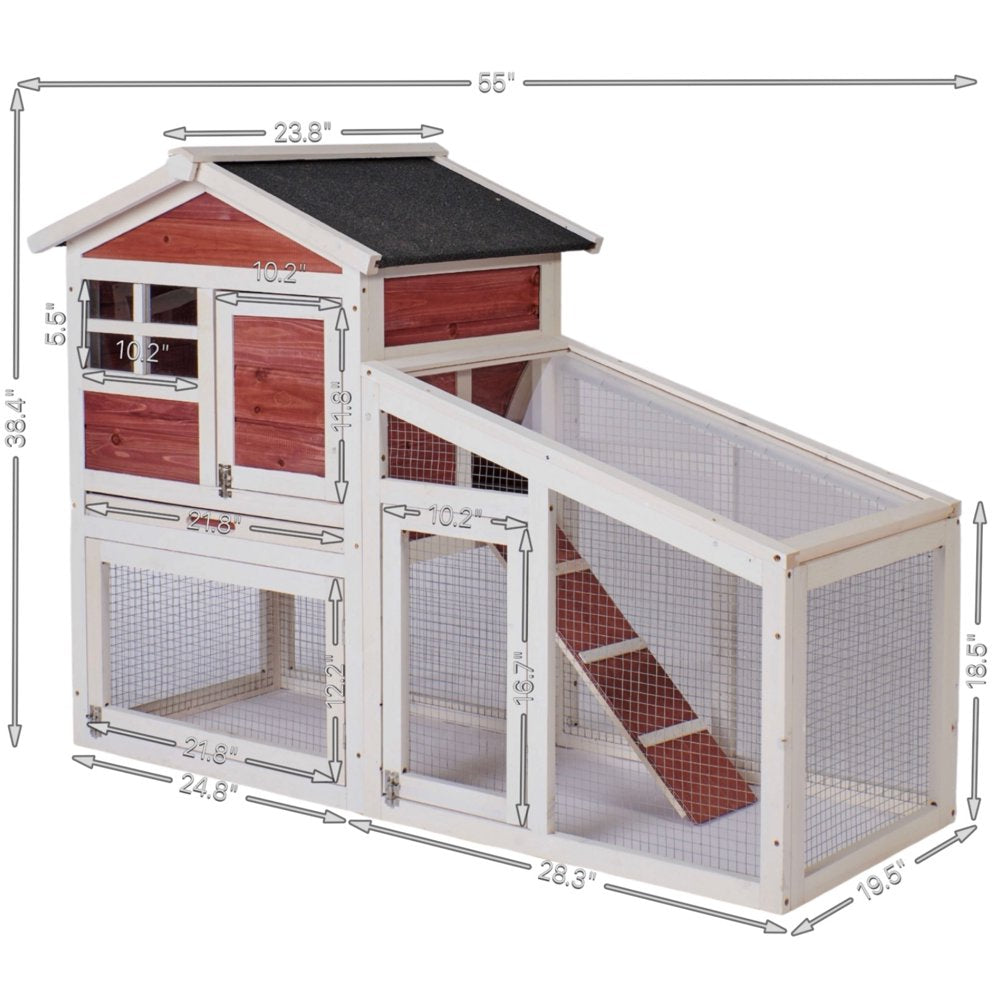 Anysun Small Animal Habitat Cage, Wooden, Ventilation Door, Removable Tray, Ramp Animals & Pet Supplies > Pet Supplies > Small Animal Supplies > Small Animal Habitats & Cages General   