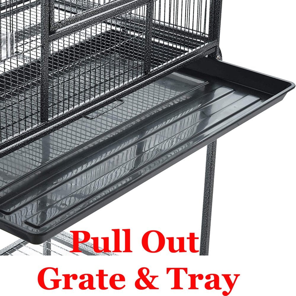 54" LARGE 3-Tiers Small Animal Critter House Habitat Cage with Narrow 1/2-Inch Wire Spacing for Guinea Pig Ferret Chinchilla Sugar Glider Rats Mice Hamster Hedgehog Gerbil Animals & Pet Supplies > Pet Supplies > Small Animal Supplies > Small Animal Habitats & Cages Mcage   