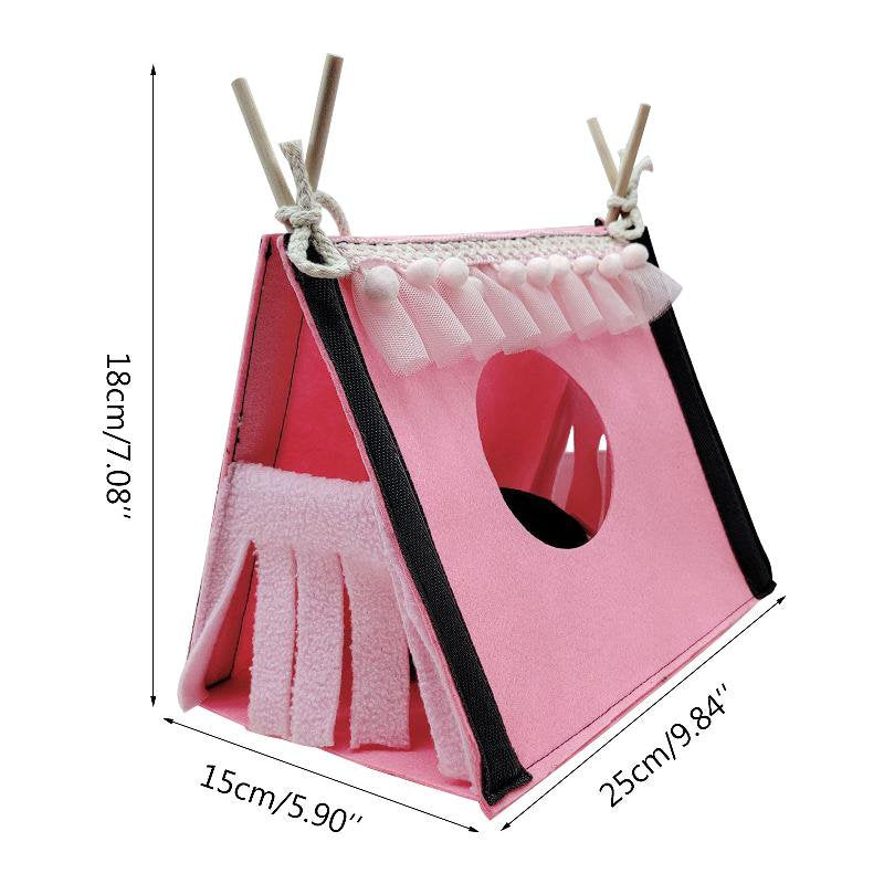 Small Animal Hideout Tent Cage House for Hamster Rat Mice Parrot Habitats Rat Hideaway Chew Cage Toy Animals & Pet Supplies > Pet Supplies > Small Animal Supplies > Small Animal Habitats & Cages Bydezcon   