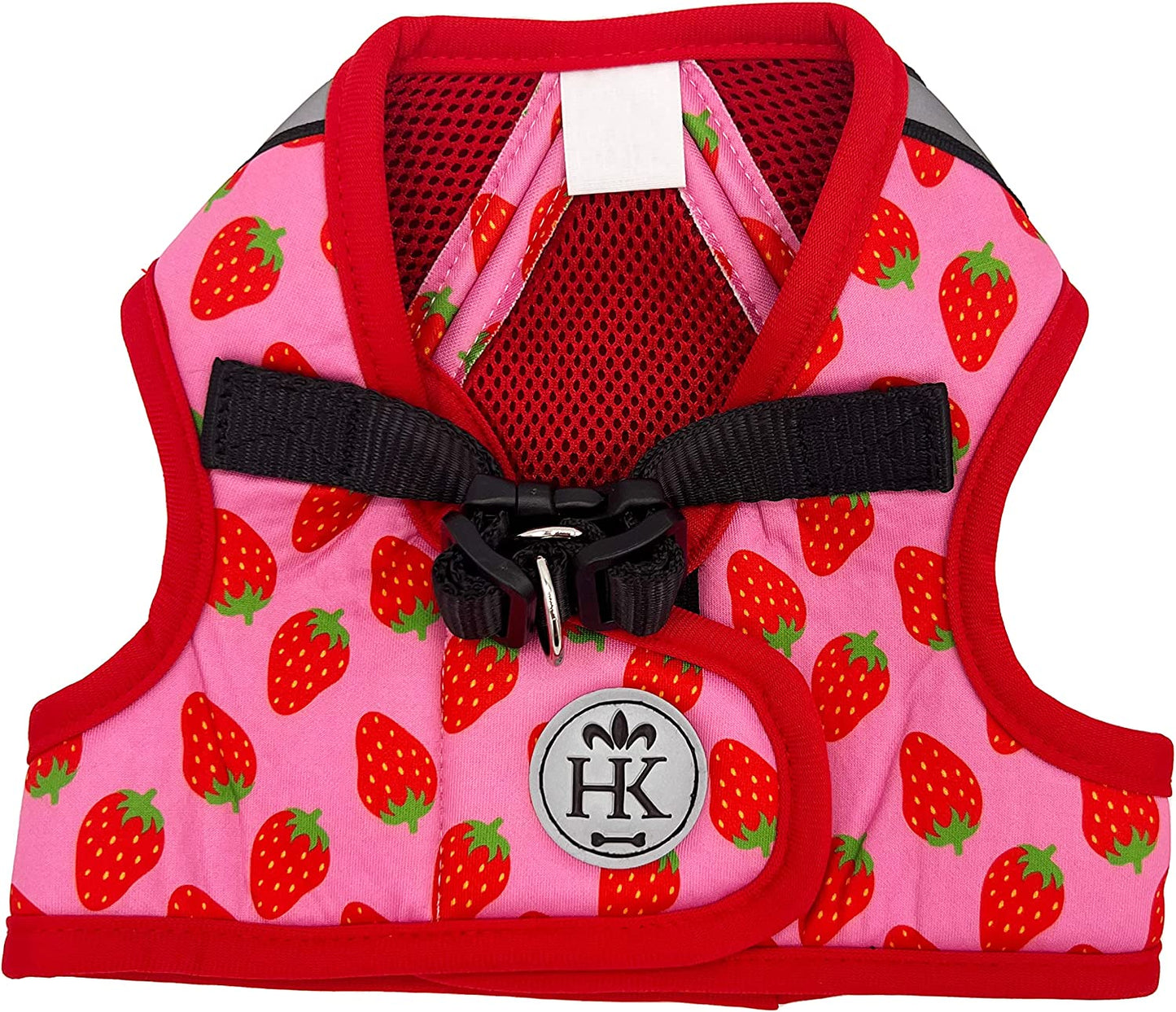 H&K Hudson Harness | Red (Extra-Small) | Easy Control Step-In Mesh Vest Harness for Dogs with Reflective Strips for Safety | Walking, Training Harness for Dogs Animals & Pet Supplies > Pet Supplies > Dog Supplies > Dog Apparel Huxley & Kent Strawberry Extra-Large 