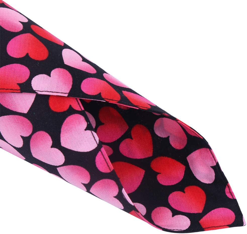 KZHAREEN 2 Pack Valentine'S Day Dog Bandana Reversible Triangle Bibs Scarf Accessories for Dogs Cats Pets Small Animals & Pet Supplies > Pet Supplies > Dog Supplies > Dog Apparel KZHAREEN   