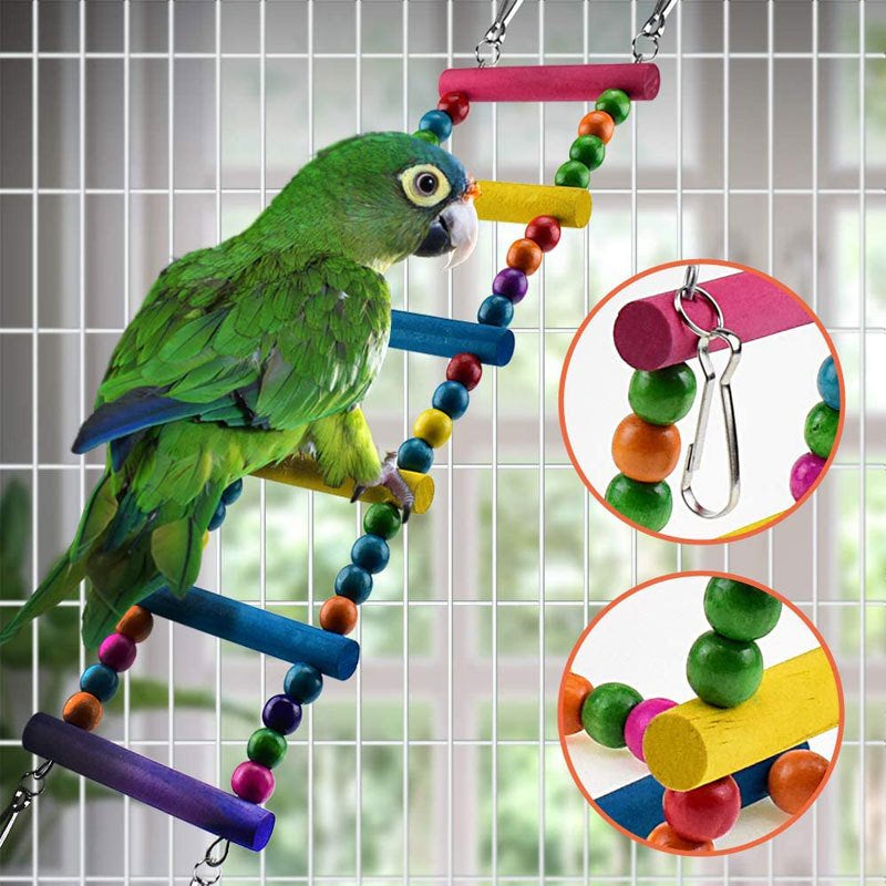 Luonfels Bird Toys Birds Perches Swing 6 Packs Bird Cage Perch for Cockatiels Parrot Parakeet Accessories Animals & Pet Supplies > Pet Supplies > Bird Supplies > Bird Cage Accessories Luonfels   