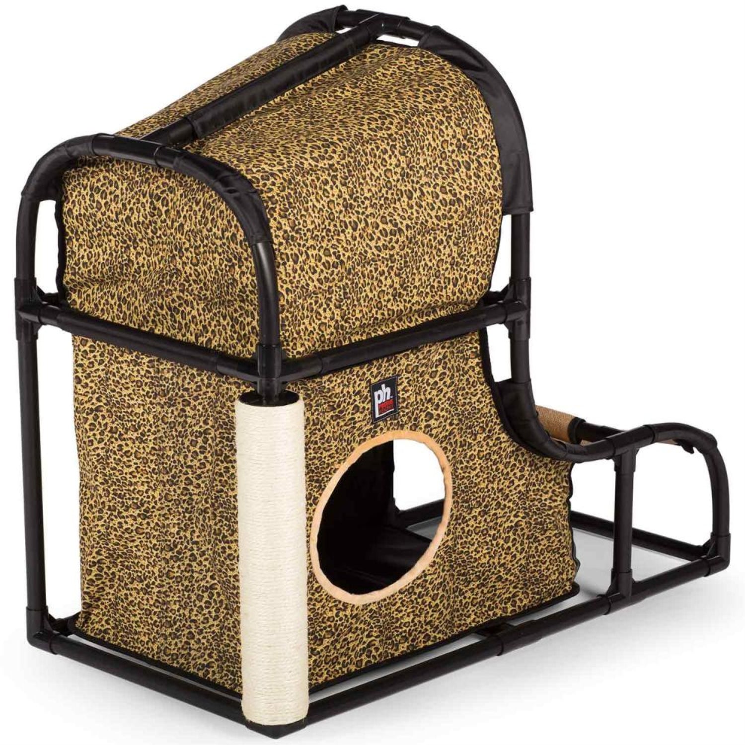 Prevue Pet Products 27" Catville Loft Cat Furniture, Leopard