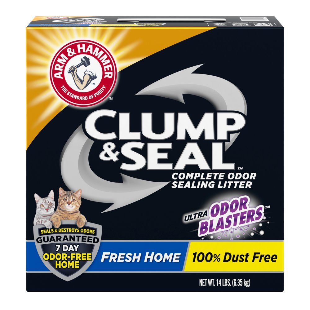 ARM & HAMMER Clump & Seal Cat Litter, Fresh Scent 14Lb Animals & Pet Supplies > Pet Supplies > Cat Supplies > Cat Litter Church & Dwight Co., Inc.   