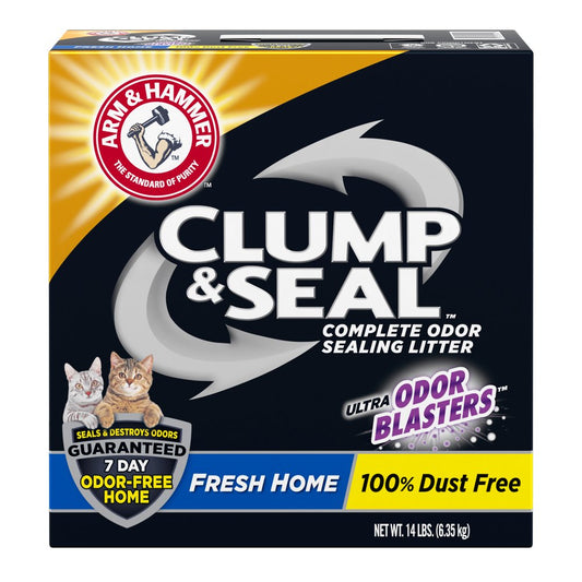 ARM & HAMMER Clump & Seal Cat Litter, Fresh Scent 14Lb Animals & Pet Supplies > Pet Supplies > Cat Supplies > Cat Litter Church & Dwight Co., Inc.   