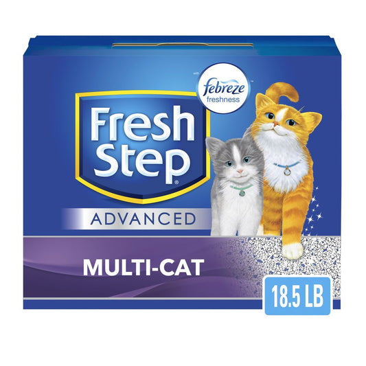 Fresh Step Advanced Multi-Cat Clumping Cat Litter with Odor Control, 18.5 Lb Animals & Pet Supplies > Pet Supplies > Cat Supplies > Cat Litter The Clorox Company   