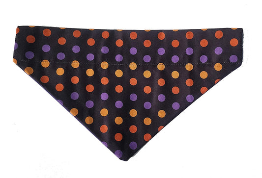 Halloween Dots over the Collar Dog Bandana That Slips onto Their Existing Collar Size (Small) Animals & Pet Supplies > Pet Supplies > Dog Supplies > Dog Apparel Top Rocks Doggie Wear Medium  