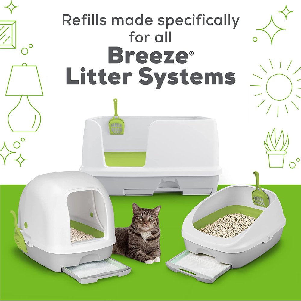 Purina Tidy Cats Breeze Litter System Cat Pad Refills, Breeze Morning Fresh Scent 10Ct. Refill Pack - 10 Ct. Box