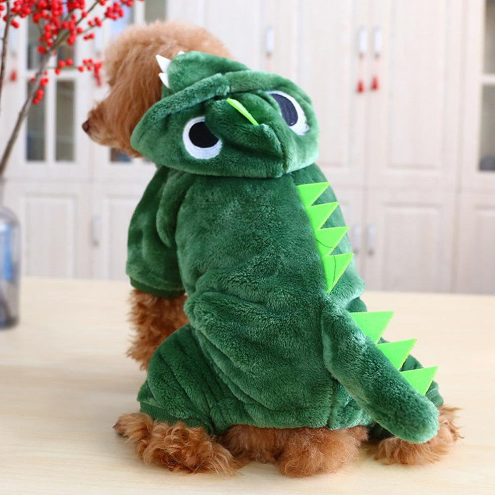 Dog Dinosaur Design Costume Green Pet Clothes for Medium & Large Dog Animals & Pet Supplies > Pet Supplies > Cat Supplies > Cat Apparel Wisremt   