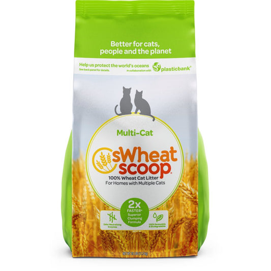 Swheat Scoop Multi-Cat Natural Clumping Wheat Cat Litter, 25Lb Animals & Pet Supplies > Pet Supplies > Cat Supplies > Cat Litter sWheat Scoop, LLC   