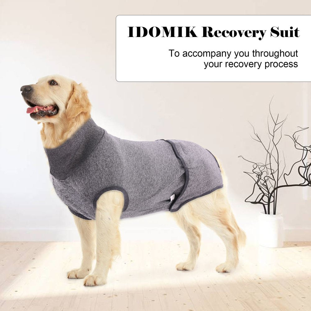 IDOMIK Recovery Suit for Dogs after Surgery, Recovery Shirt Onesie Dog Physiological Pants Diapers, Pet Abdominal Wounds Bandages E-Collar Cone Alternatives Male Female Shirt Pajamas Anti-Licking Animals & Pet Supplies > Pet Supplies > Dog Supplies > Dog Diaper Pads & Liners IDOMIK   