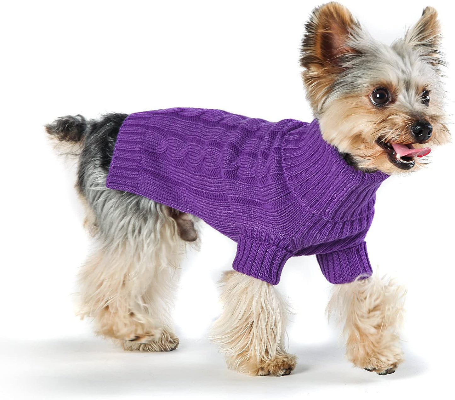 Stinky G Dog Sweater Turtleneck Purple Size #08 Animals & Pet Supplies > Pet Supplies > Dog Supplies > Dog Apparel Stinky G Purple #12 