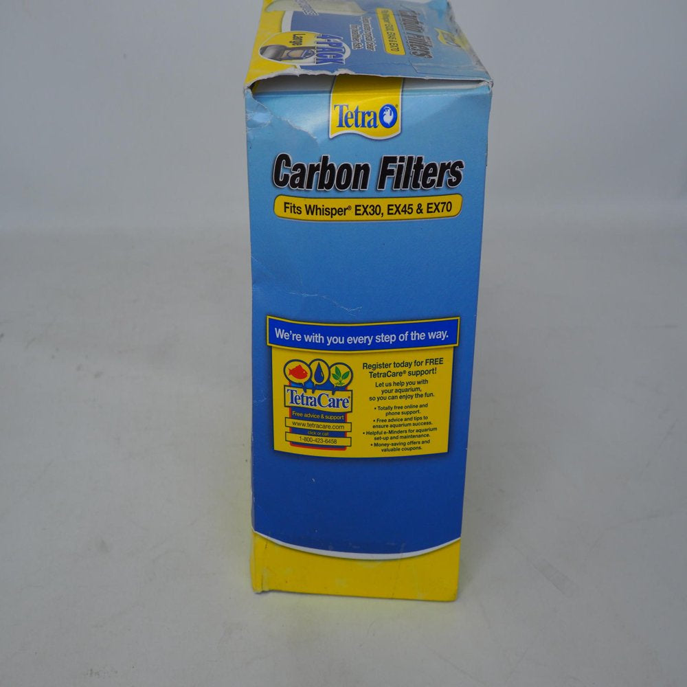 Tetra Carbon Filters Aquarium Cartridges for Whisper EX30 EX45 EX70 Filter, Large, 4-Pack Animals & Pet Supplies > Pet Supplies > Fish Supplies > Aquarium Filters Spectrum Brands   