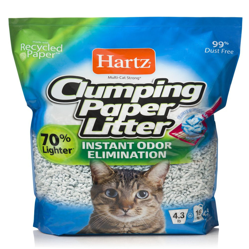 Hartz Clumping Paper Cat Litter, 4-Lb Animals & Pet Supplies > Pet Supplies > Cat Supplies > Cat Litter Hartz   