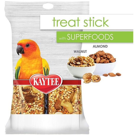 Kaytee Superfoods Avian Treat Stick - Walnut & Almonds 5.5 Oz Pack of 3 Animals & Pet Supplies > Pet Supplies > Bird Supplies > Bird Treats Kaytee   