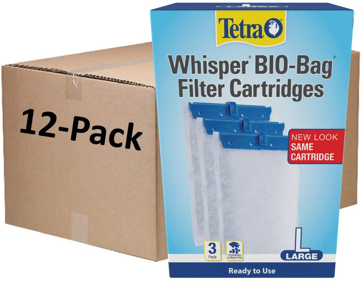 Tetra Whisper Bio-Bag Filter Cartridges for Aquariums - Ready to Use Animals & Pet Supplies > Pet Supplies > Fish Supplies > Aquarium Filters Tetra Large 36-Count 