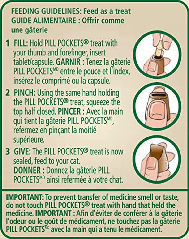 FELINE GREENIES Pill Pockets Natural Cat Treats, Salmon & Tuna Flavor Animals & Pet Supplies > Pet Supplies > Cat Supplies > Cat Treats Greenies   