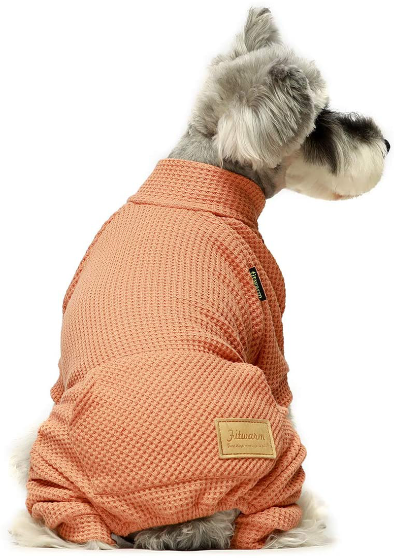 Fitwarm Turtleneck Thermal Dog Clothes Puppy Pajamas Doggie Outfits Cat Onesies Jumpsuits Animals & Pet Supplies > Pet Supplies > Dog Supplies > Dog Apparel Fitwarm   