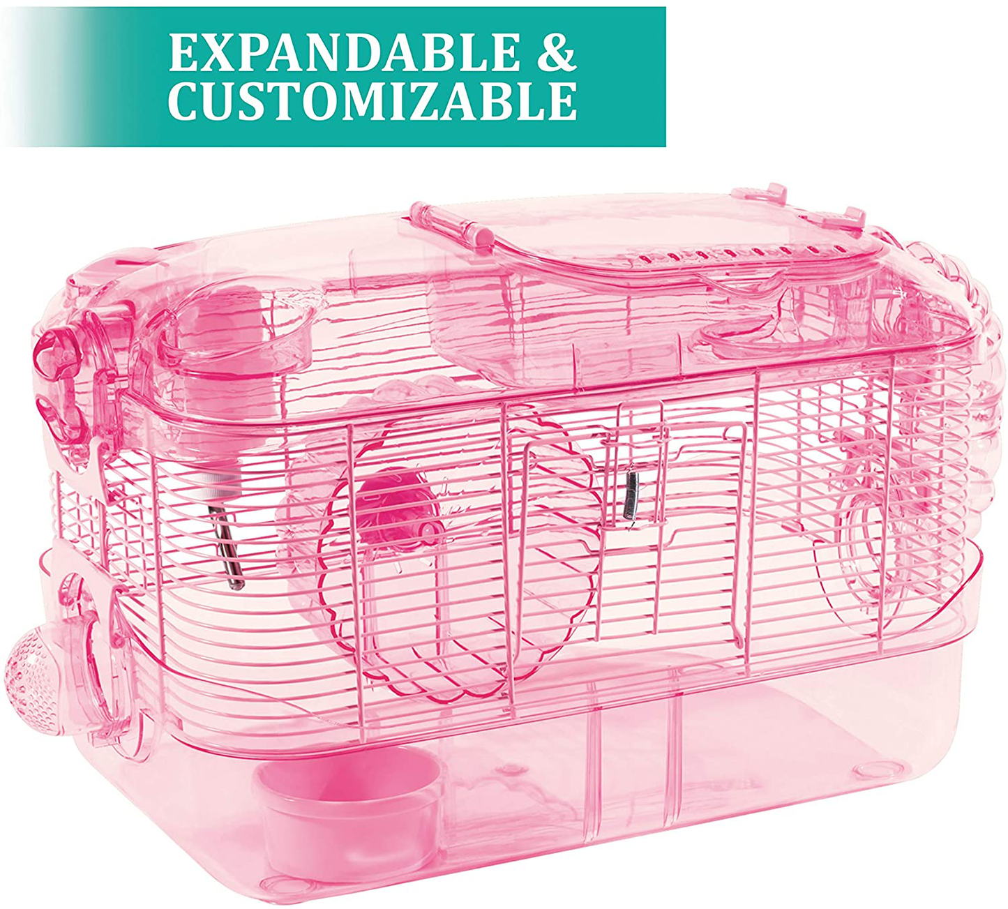 Kaytee Crittertrail 1-Level Pink Habitat Animals & Pet Supplies > Pet Supplies > Small Animal Supplies > Small Animal Habitats & Cages Central Garden & Pet   