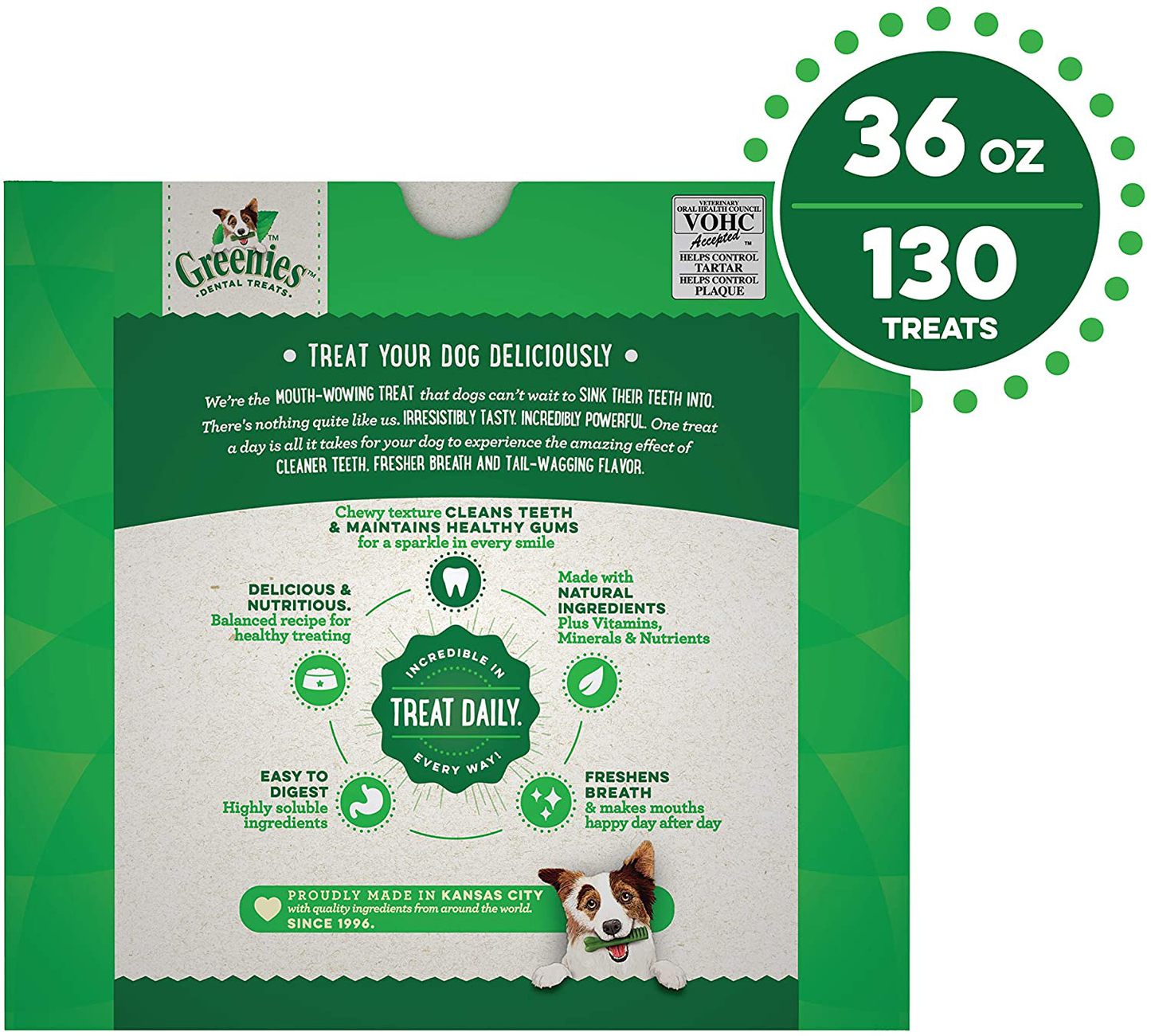 Greenies Original Teenie Natural Dental Dog Treats (5-15 Lb. Dogs) Animals & Pet Supplies > Pet Supplies > Dog Supplies > Dog Treats Greenies   