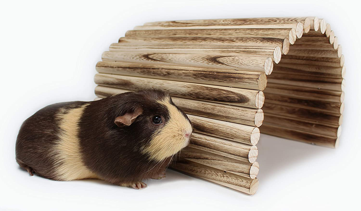 Flexible Wood Hideout - Extra Large - House, Tunnel, Ramp, Bridge, Tube for Guinea Pigs, Ferrets, Hedgehogs, Chinchillas, Small Rabbits, and Other Small Animals - Accessories, Toys, and Supplies Animals & Pet Supplies > Pet Supplies > Small Animal Supplies > Small Animal Habitat Accessories Pulse Brands   