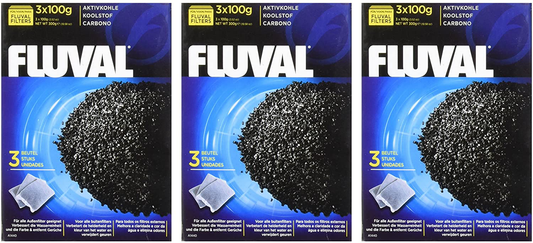 Fluval Carbon Nylon Bags for Aquarium, 100Gm, 9-Pack