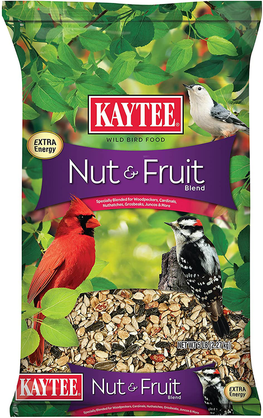 Kaytee Wild Bird Food Nut & Fruit Blend, 5 Pounds Animals & Pet Supplies > Pet Supplies > Bird Supplies > Bird Food Kaytee 5 Pounds  