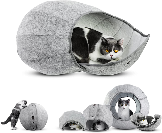 AMJ K·1 Cat Cave Bed Indoor - Cat Toys & Foldable Pet Tunnel Tube Condos, as a Multi-Function Fun Toy for Puppy Dogs & Cats Animals & Pet Supplies > Pet Supplies > Cat Supplies > Cat Beds AMJ001   
