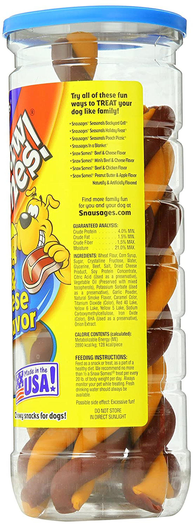 Snausages Snawsomes! Beef & Cheese Snacks for Dogs 9.75 Ounce (Pack of 1) Animals & Pet Supplies > Pet Supplies > Dog Supplies > Dog Treats Snausages   