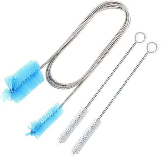 Flexible Pipe Cleaning Brush Dual-Ended Nylon Drainage Cleaner Hair Blockage Remover 67 Inch and 2 PCS 8-Inch Tube Brushes Animals & Pet Supplies > Pet Supplies > Fish Supplies > Aquarium Cleaning Supplies Domejo   
