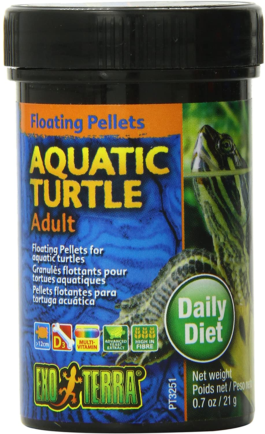 Exo Terra Adult Aquatic Turtle Food, Reptile Food Animals & Pet Supplies > Pet Supplies > Reptile & Amphibian Supplies > Reptile & Amphibian Food Exo Terra 0.7 Ounces  