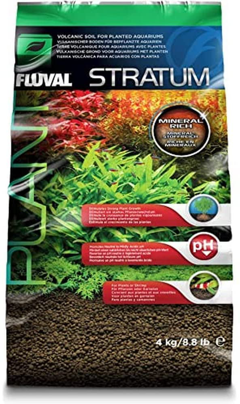 Fluval Plant and Shrimp Stratum, for Fish Tanks Animals & Pet Supplies > Pet Supplies > Reptile & Amphibian Supplies > Reptile & Amphibian Substrates Fluval 8.8 lb.  