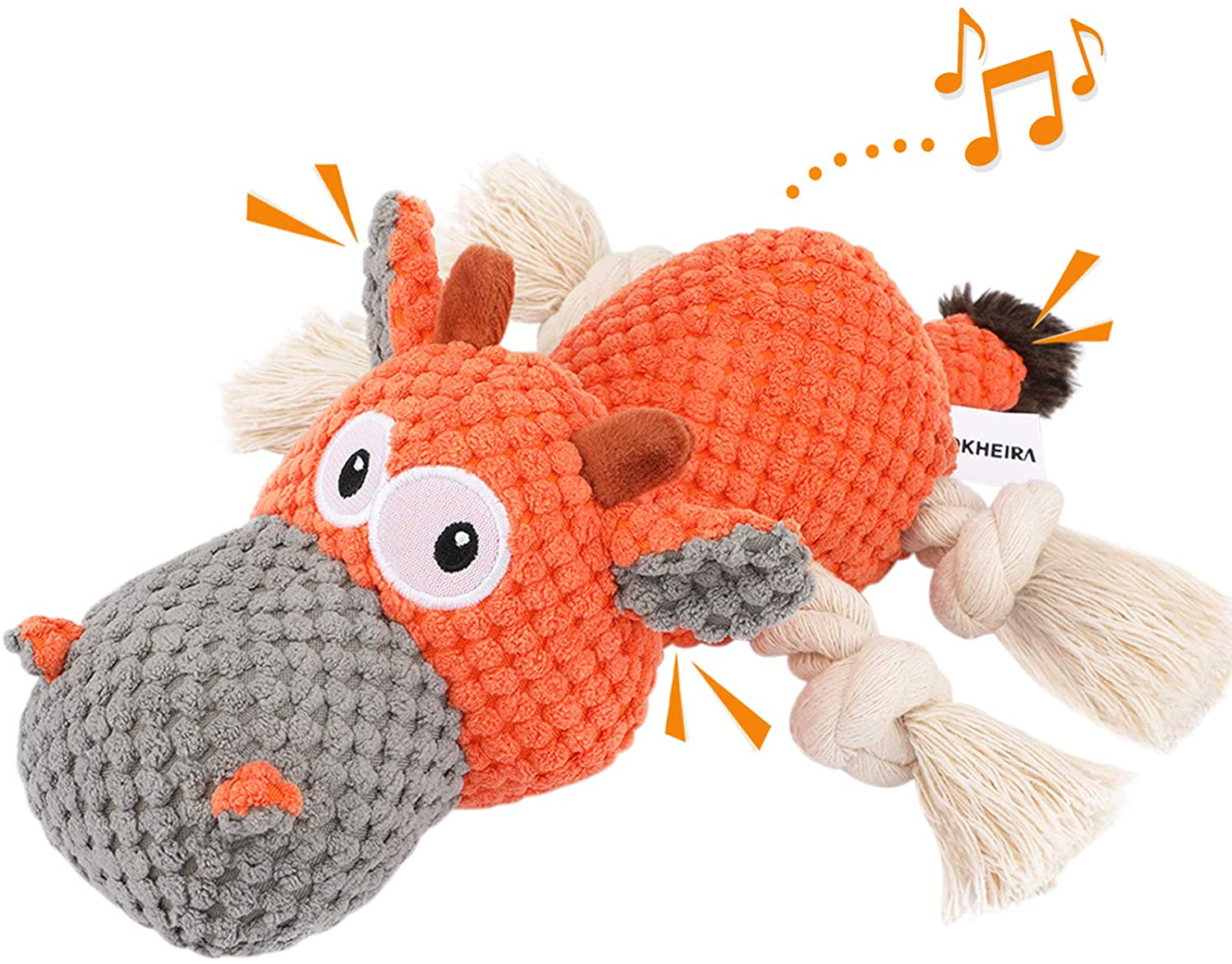 Plush dog toys clearance for aggressive chewers