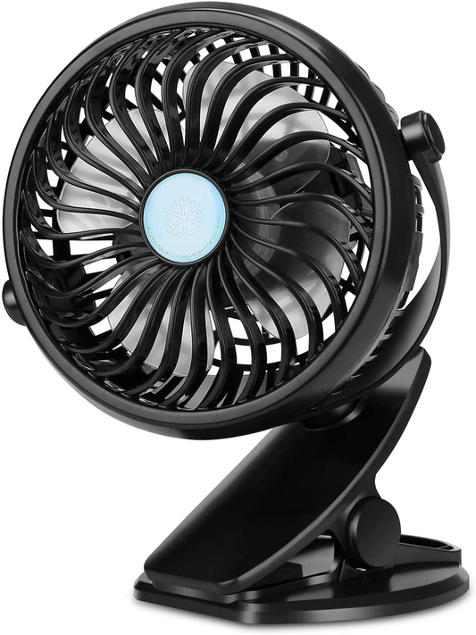 Tripole Clip on Fan Stroller Fan Battery Operated Portable Fan Stepless Speed 360 Degree Rotation Small Desk Fan with Strong Clamp Personal Table Fan for Baby Crib Treadmill Car Animals & Pet Supplies > Pet Supplies > Dog Supplies > Dog Treadmills TriPole   