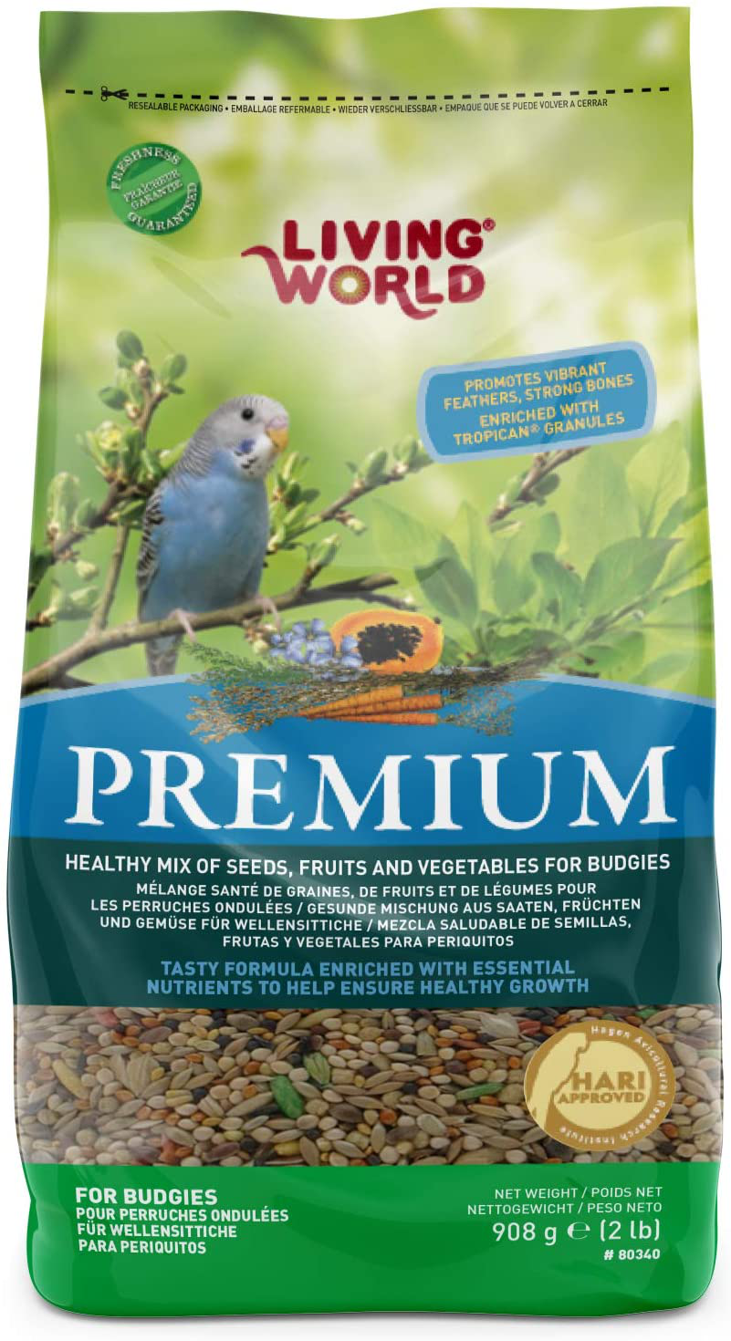 Living World Premium Parakeet/Budgie Mix, 2 Pounds