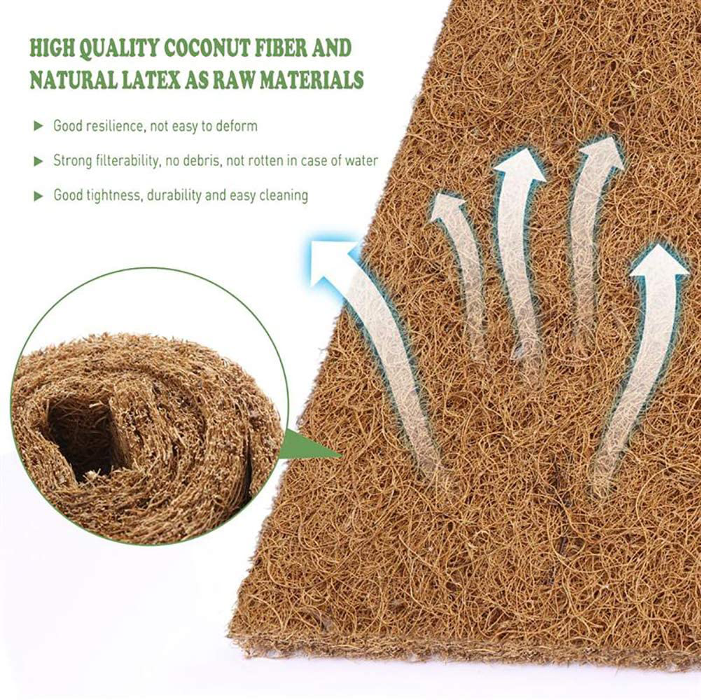 PIVBY Coconut Fiber Lizard Mat Natural Reptile Carpet Pet Terrarium Liner for Lizard Snake Chamelon Turtle Bedding Bunny Rabbit Animals & Pet Supplies > Pet Supplies > Reptile & Amphibian Supplies > Reptile & Amphibian Substrates PIVBY   